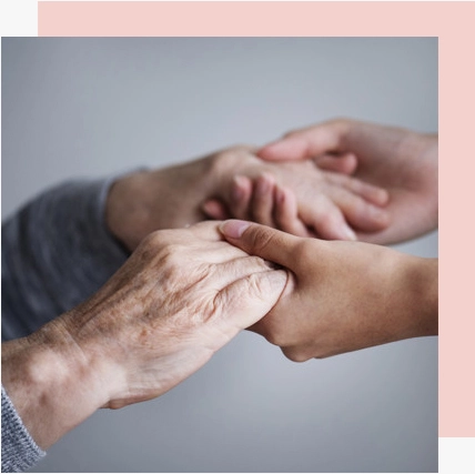 un compagnon qui apporte son soutien à une personne âgée