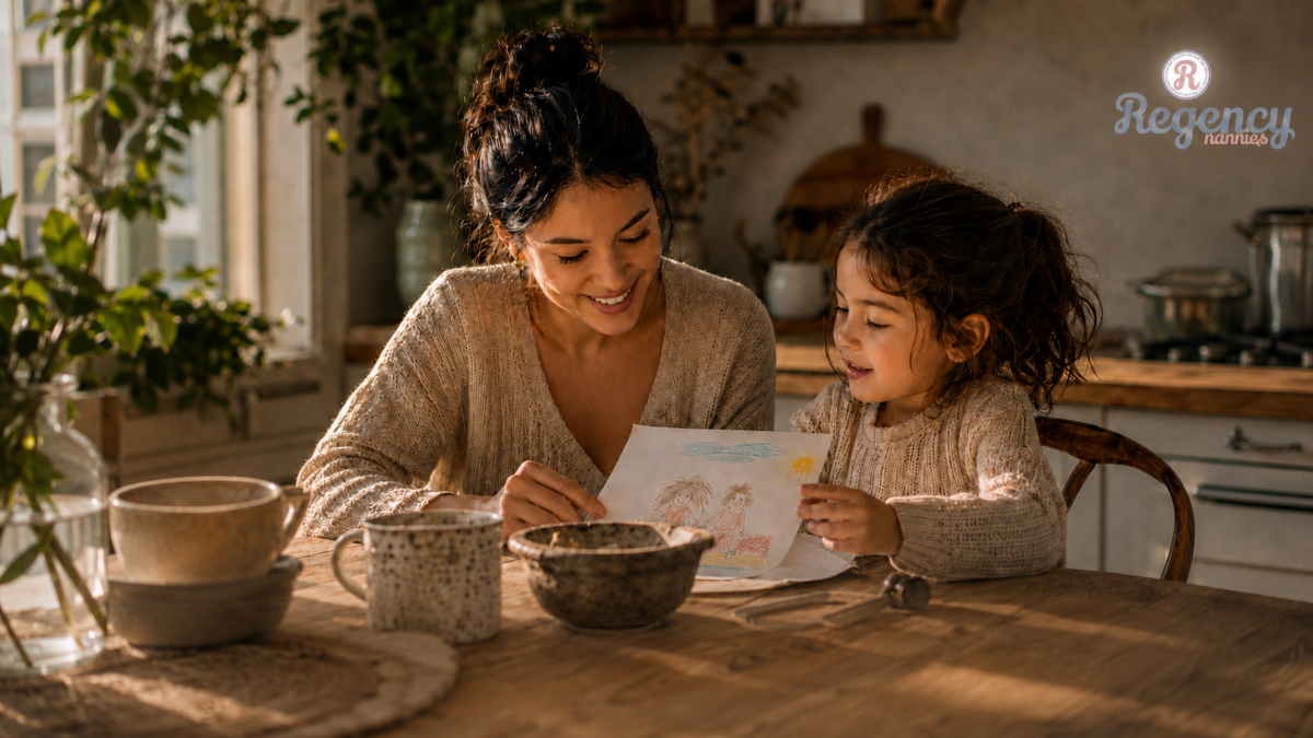 Une mère et son enfant à la maison — parrainer une nounou internationale au Québec via le programme PTET