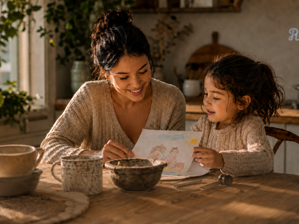 Une mère et son enfant à la maison — parrainer une nounou internationale au Québec via le programme PTET
