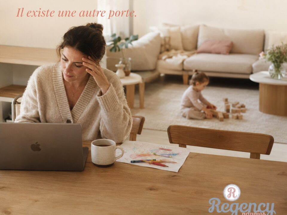 Mère cherchant une solution de garde faute de place en CPE au Québec