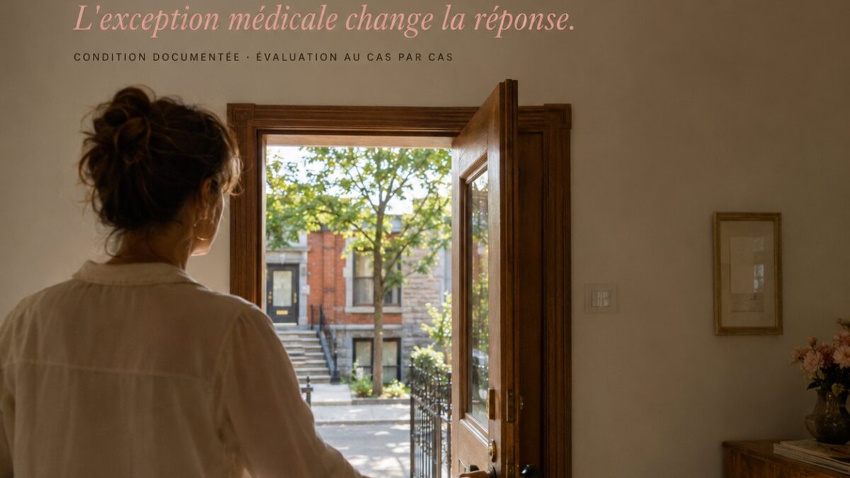 Porte ouverte, exception médicale au programme PTET à Montréal