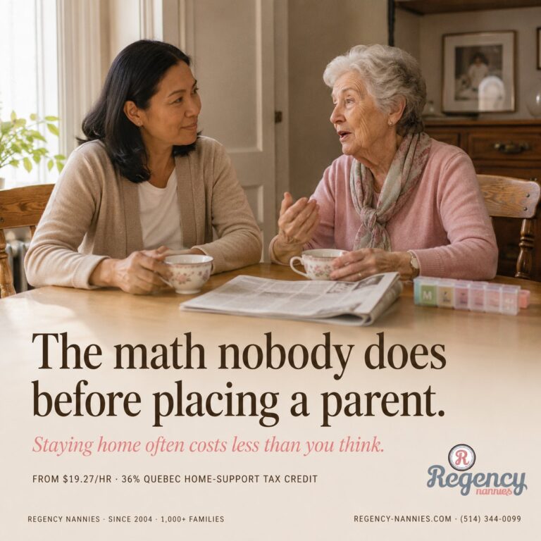 Home Care for an Elderly Parent: What It Really Costs in Quebec