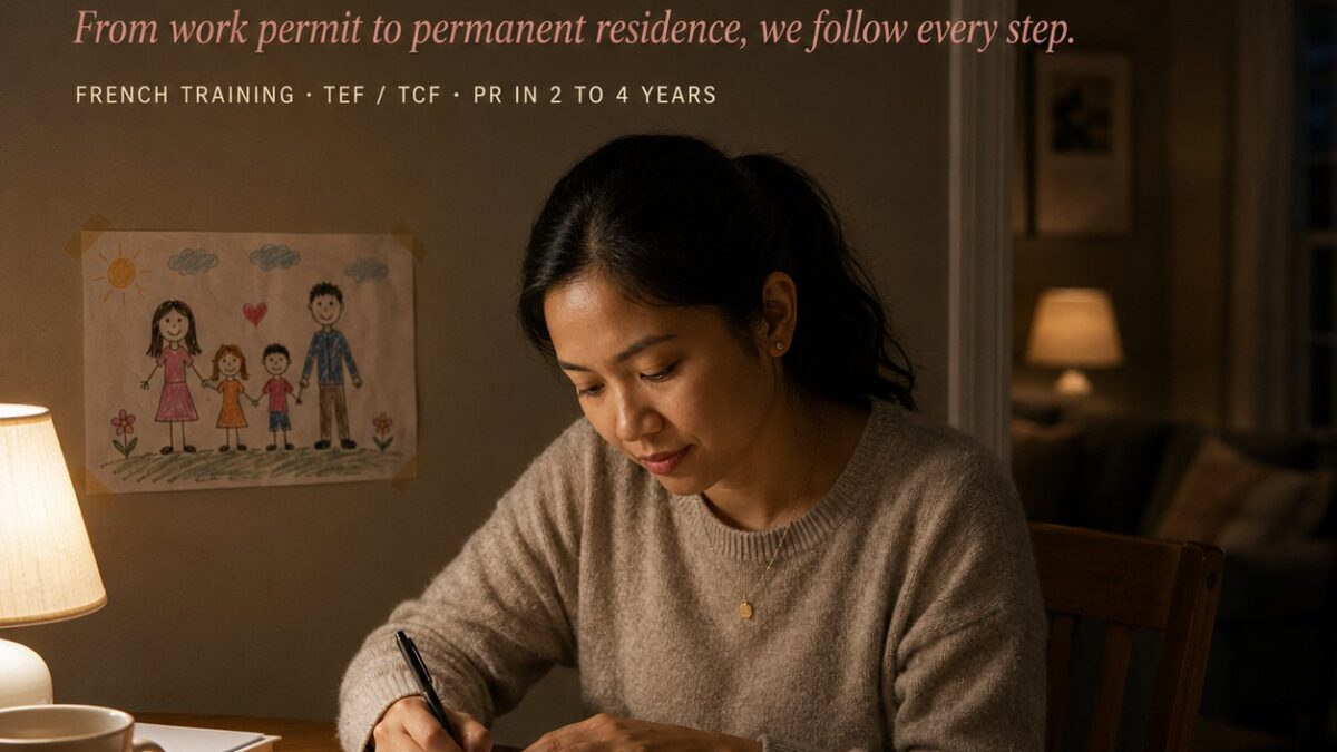 Nanny studying French in the evening, path to permanent residence in Quebec