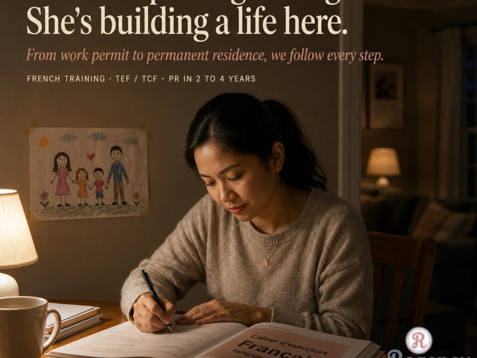 Nanny studying French in the evening, path to permanent residence in Quebec